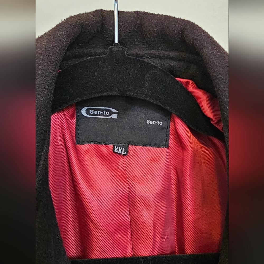 Double Breasted Six-Button Peacoat - Picture 3 of 5